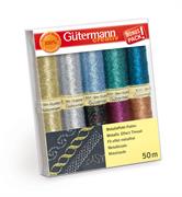 Metallic Sewing Thread Set, 10 Reels